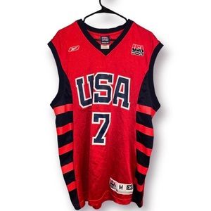 Shaquille O’neal Vintage Olympic USA Reebok Jersey Size M